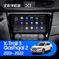 Штатна магнітола Teyes X1 2+32 Gb Wi-Fi Nissan Qashqai, X-Trail 3 T32 2013-2017 Manual air conditioning (A) 10"
