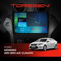 Штатна магнітола Torssen Ford Mondeo 11-13 A/C climate black FL10 4+64Gb 4G Carplay DSP