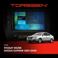 Штатна магнітола Torssen VW Passat B5,Skoda Superb 01-08 FL9 4+64Gb 4G Carplay DSP
