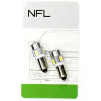Автомобільні LED лампи NFL Flame BA9S White (2 шт.)