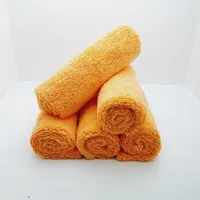 Микрофибра без окантовки разноворсовая супермягкая Magnum LS "Long/Short Pile" 40х60см оранжевая