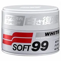 Очищающий воск для белых автомобилей Soft99 White Super Wax 350 г