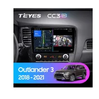 Штатна магнітола Teyes CC3 2k 4+32 Gb Mitsubishi Outlander 3 GF0W GF0W GG0W 2018-2021 (B) 10"