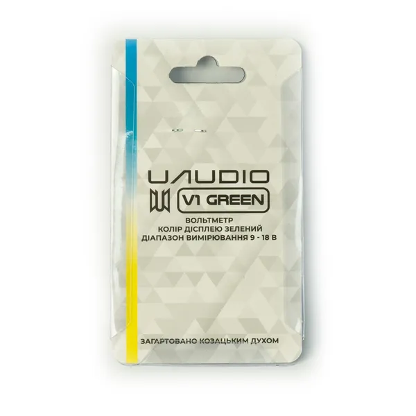 Вольтметр автомобільний UAudio V1 Green 3