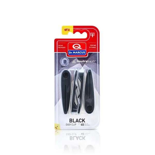 Ароматизатор Dr. Marcus Easy Clip Black (Черный) клипсы на дефлектор (в упаковке 4 шт.)