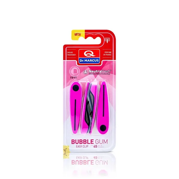 Ароматизатор Dr. Marcus Easy Clip Bubble Gum (Жуйка) кліпси на дефлектор (в упак. 4 шт.)