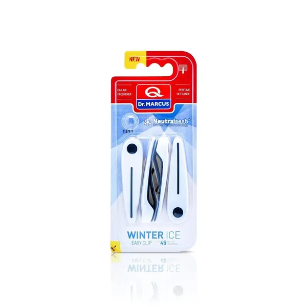 Ароматизатор Dr. Marcus Easy Clip Winter Ice (Зимовий Лід) кліпси на дефлектор (в упак. 4 шт.)