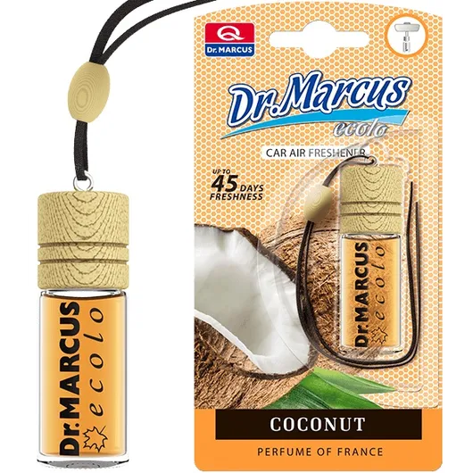 Ароматизатор Dr. Marcus Ecolo Coconut (Кокос) 4.5 мл флакон на дзеркало