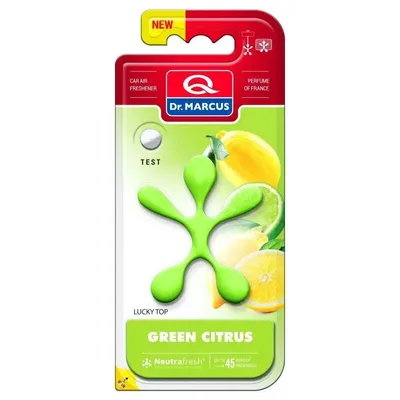 Ароматизатор Dr. Marcus Lucky Top Green Citrus (Зелений Цитрус) підвісний, на дефлектор