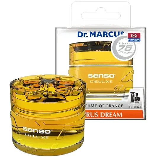 Ароматизатор Dr. Marcus Senso Delux Citrus Dream (Цитрусовая Мечта) 50 мл гель на приборную панель