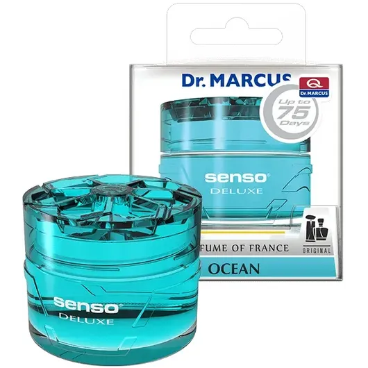 Ароматизатор Dr. Marcus Senso Delux Ocean (Океан) 50 мл гель на панель приладів