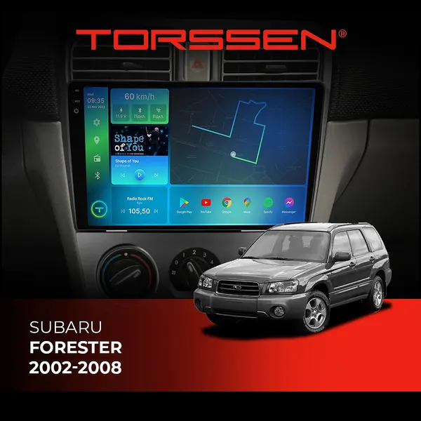 Штатная магнитола Torssen 2K Subaru Forester 02-08 F98256 4G Carplay DSP