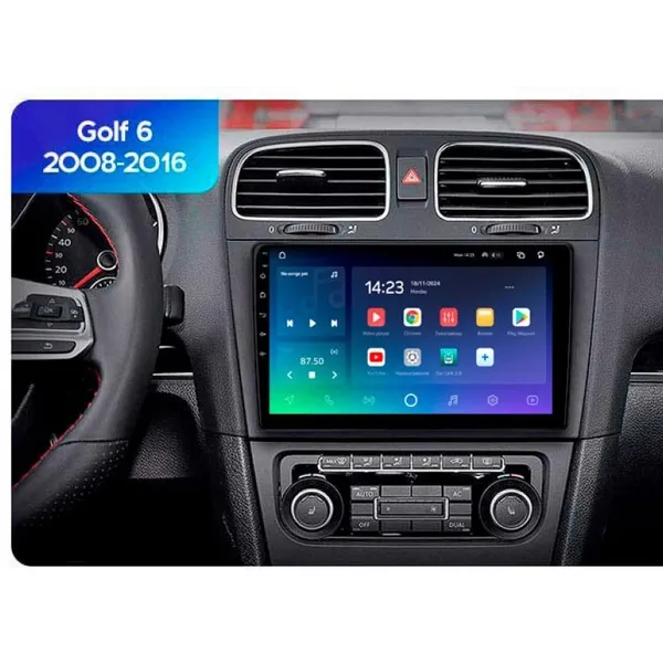 Штатная магнитола Sigma Pro 10464 4+64 Gb Volkswagen Bora, Golf 6, Passat, Scirocco, Sharan, Touran / Skoda Octavia, Fabia 2 PQ 10" 6