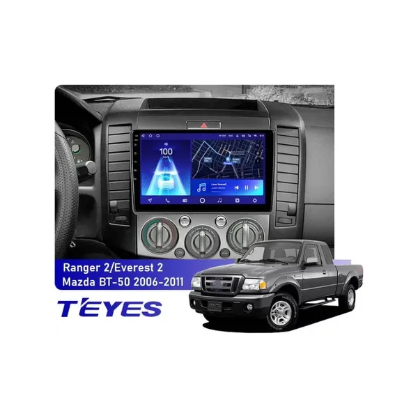 Штатна магнітола Teyes CC2 PLUS 3+32 Gb Ford Ranger 2/Everest 2 (0 Din) 2006-2011