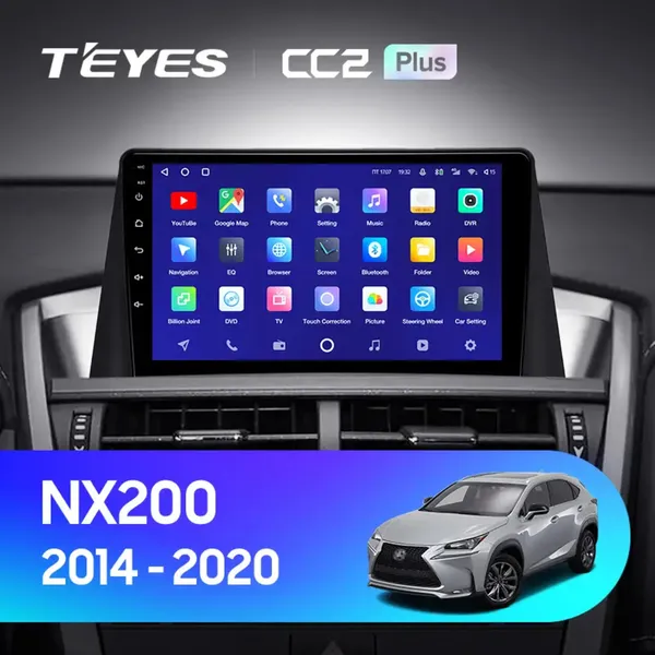 Штатна магнітола Teyes CC2 PLUS 3+32 Gb Lexus NX200 Z10 NX 200 (0 Din) 2014-2020