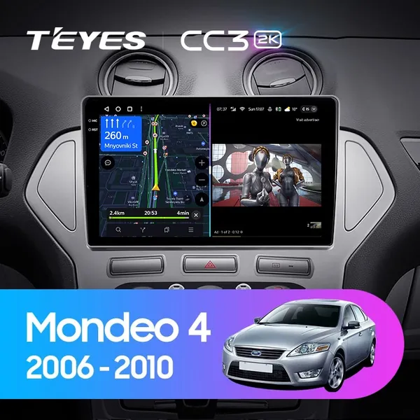 Штатная магнитола Teyes CC3 2k 3+32 Gb Ford Mondeo 4 2006-2010