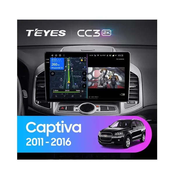 Штатна магнітола Teyes CC3 2k 4+32 Gb Chevrolet Captiva 1 2011-2016 10"