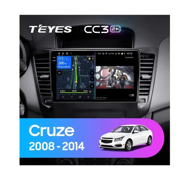 Штатна магнітола Teyes CC3 2k 4+32 Gb Chevrolet Cruze J300 2008-2014