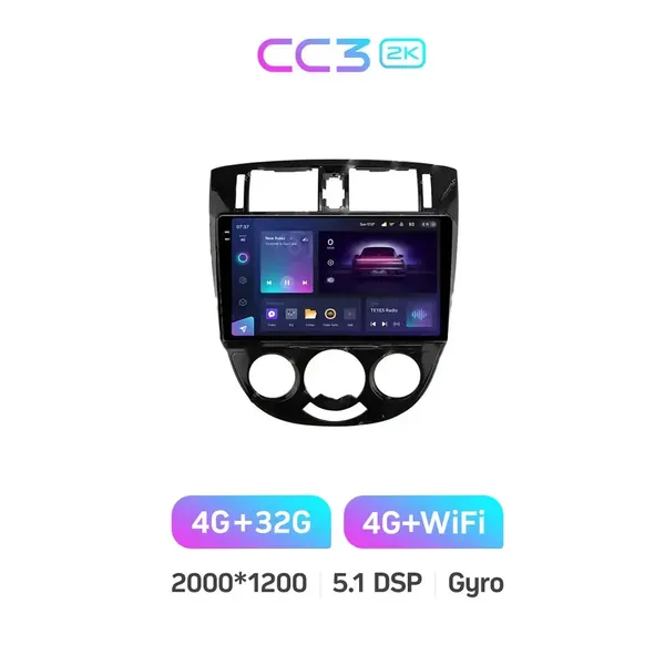 Штатна магнітола Teyes CC3 2k 4+32 Gb Chevrolet Lacetti J200/Buick Excelle Hrv 2004-2013/Daewoo Gentra 2 2013-2015 (B) 10" 3