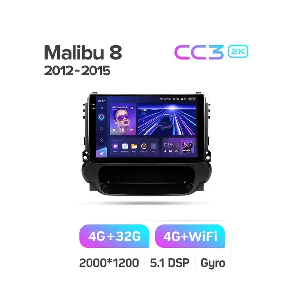 Штатна магнітола Teyes CC3 2k 4+32 Gb Chevrolet Malibu 8 2012-2015 3