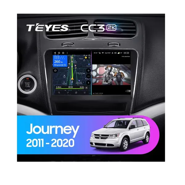Штатна магнітола Teyes CC3 2k 4+32 Gb Dodge Journey JC 2011-2020