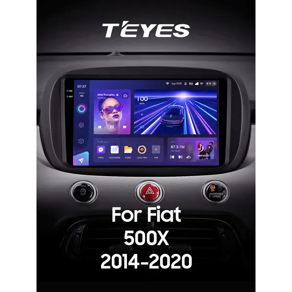 Штатная магнитола Teyes CC3 2k 4+32 Gb Fiat 500X 2014-2020 4