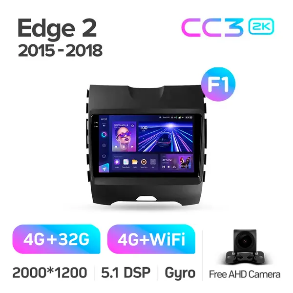 Штатна магнітола Teyes CC3 2k 4+32 Gb Ford Edge 2 2015-2018 (F1) 7
