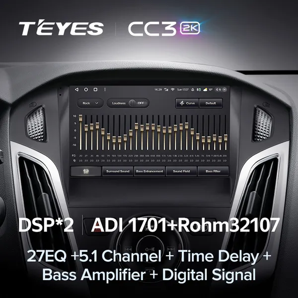 Штатна магнітола Teyes CC3 2k 4+32 Gb Ford Focus 3 Mk 3 2011-2019 5