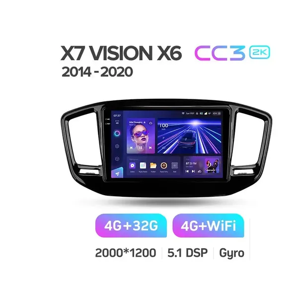 Штатная магнитола Teyes CC3 2k 4+32 Gb Geely Emgrand X7 Vision X6 Haoqing SUV 2014-2020 7