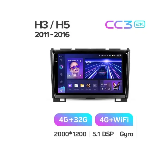 Штатная магнитола Teyes CC3 2k 4+32 Gb Great Wall Haval H3 H5 2011-2016 5