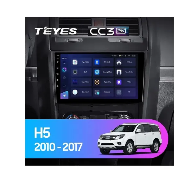 Штатная магнитола Teyes CC3 2k 4+32 Gb Great Wall Hover H5 1 2010-2017