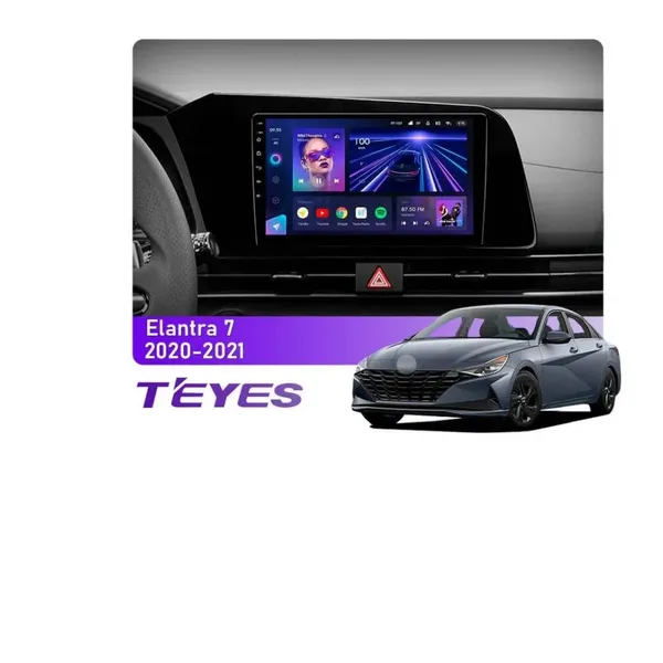 Штатная магнитола Teyes CC3 2k 4+32 Gb Hyundai Elantra VII CN7 (ZYJ) 2020-2021