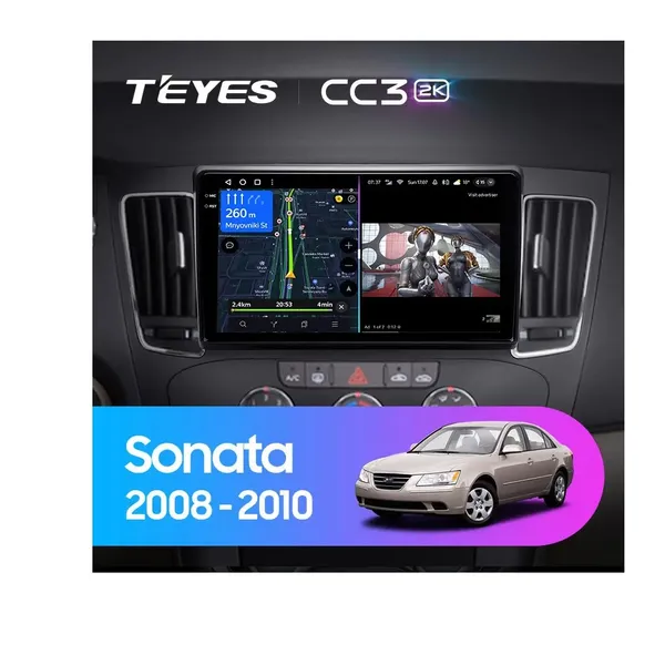 Штатна магнітола Teyes CC3 2k 4+32 Gb Hyundai Sonata NF 2008-2010 (A)