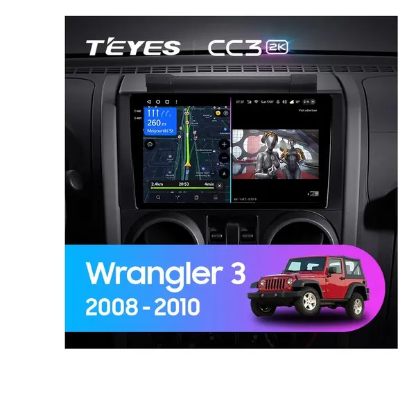 Штатна магнітола Teyes CC3 2k 4+32 Gb Jeep Wrangler 3 JK (F1) 2008-2010