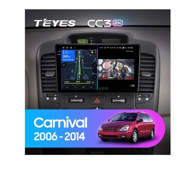 Штатна магнітола Teyes CC3 2k 4+32 Gb Kia Carnival VQ 2006-2014