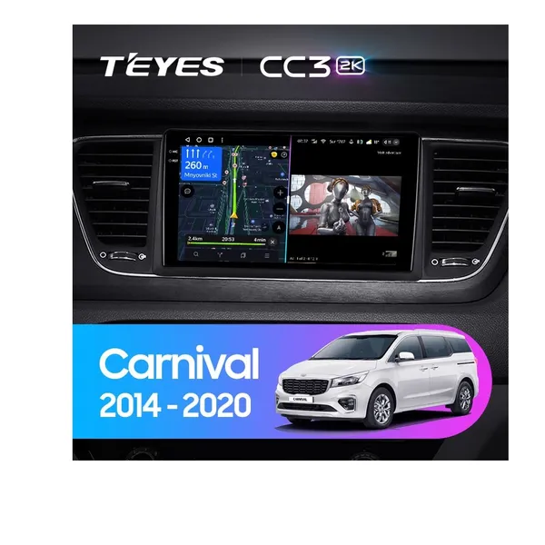 Штатна магнітола Teyes CC3 2k 4+32 Gb Kia Carnival YP 2014-2020 (B)