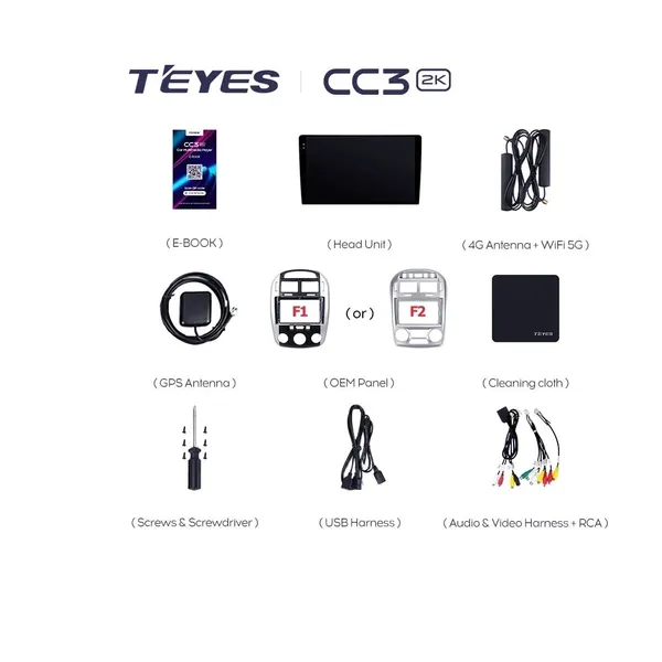 Штатна магнітола Teyes CC3 2k 4+32 Gb Kia Cerato 1 LD 2004-2008 (A) 2