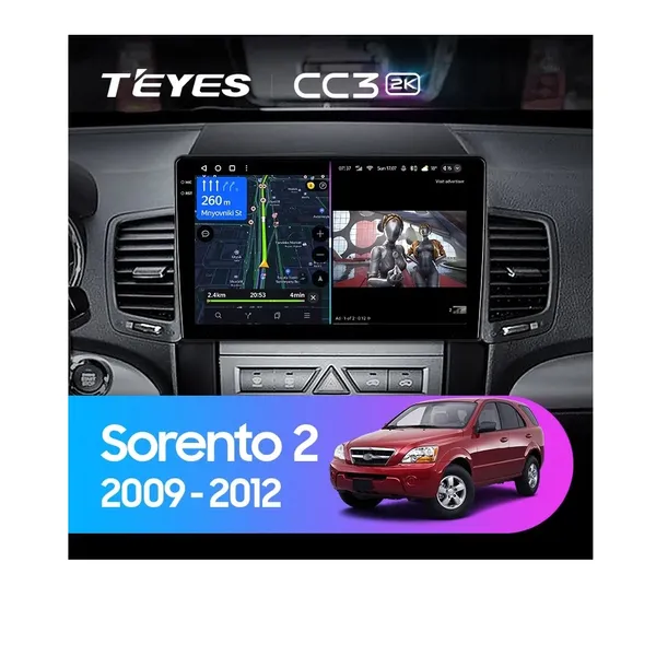 Штатна магнітола Teyes CC3 2k 4+32 Gb Kia Sorento 2 XM 2009-2012 (A) 10"