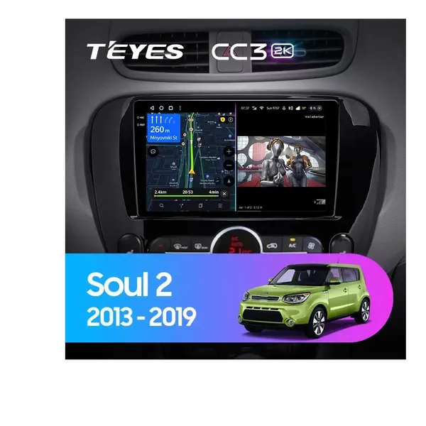 Штатна магнітола Teyes CC3 2k 4+32 Gb Kia Soul 2 PS 2013-2019 (A)