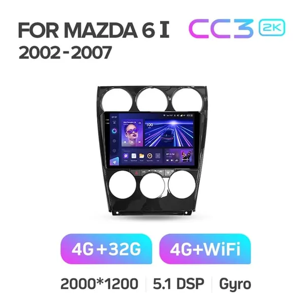 Штатная магнитола Teyes CC3 2k 4+32 Gb Mazda 6 GG 2002-2007 3