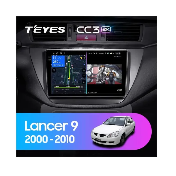 Штатна магнітола Teyes CC3 2k 4+32 Gb Mitsubishi Lancer 9 CS 2000-2010