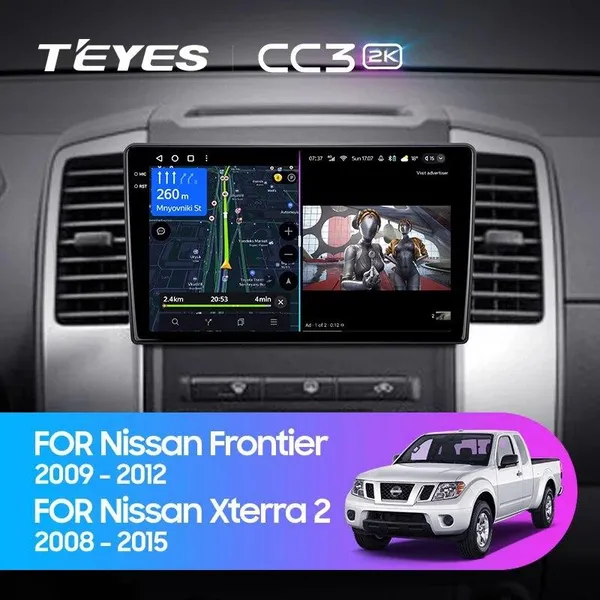 Штатная магнитола Teyes CC3 2k 4+32 Gb Nissan Frontier 2009-2012, Xterra 2 N50 2008-2015