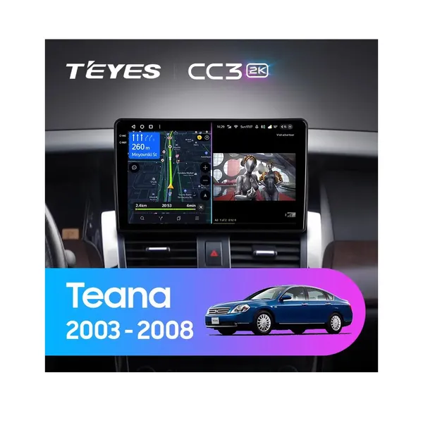 Штатна магнітола Teyes CC3 2k 4+32 Gb Nissan Teana J31 2003-2008