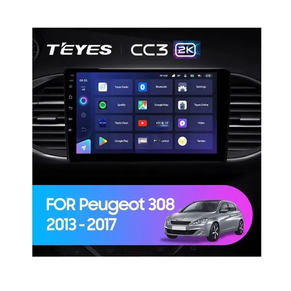 Штатна магнітола Teyes CC3 2k 4+32 Gb Peugeot 308 T9 308S 2013-2017