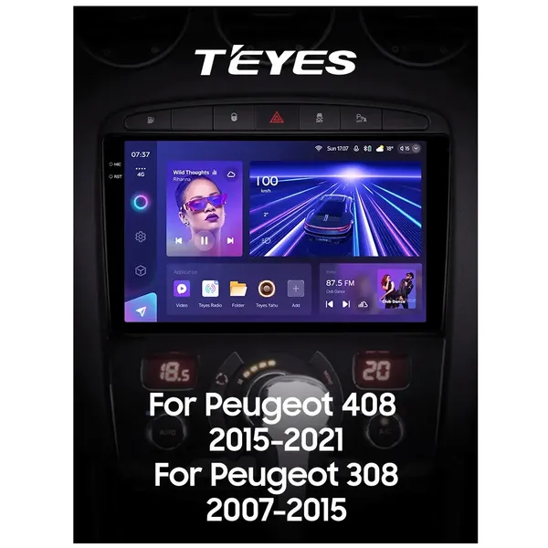 Штатная магнитола Teyes CC3 2k 4+32 Gb Peugeot 408 1 T7 2012-2020, 308 2007-2015 7