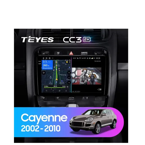 Штатна магнітола Teyes CC3 2k 4+32 Gb Porsche Cayenne 1 9PA 2002-2010