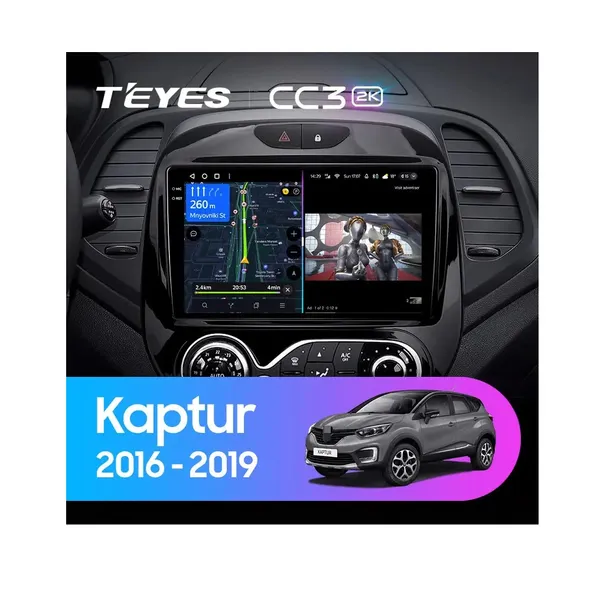 Штатна магнітола Teyes CC3 2k 4+32 Gb Renault Kaptur 2016-2019 (A)