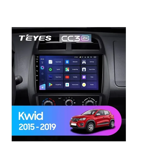 Штатна магнітола Teyes CC3 2k 4+32 Gb Renault KWID 2015-2019