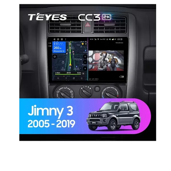 Штатна магнітола Teyes CC3 2k 4+32 Gb Suzuki Jimny 3 2005-2019
