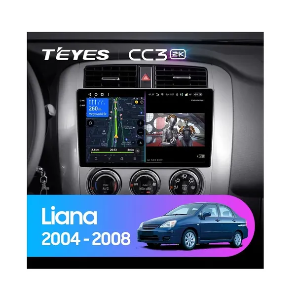 Штатная магнитола Teyes CC3 2k 4+32 Gb Suzuki Liana 1 2004-2008